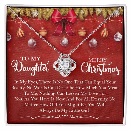 Daughter Necklace Christmas Gift From Dad - To My Daughter Heart Pendant for Girls-[Heartfelt Family Gift]