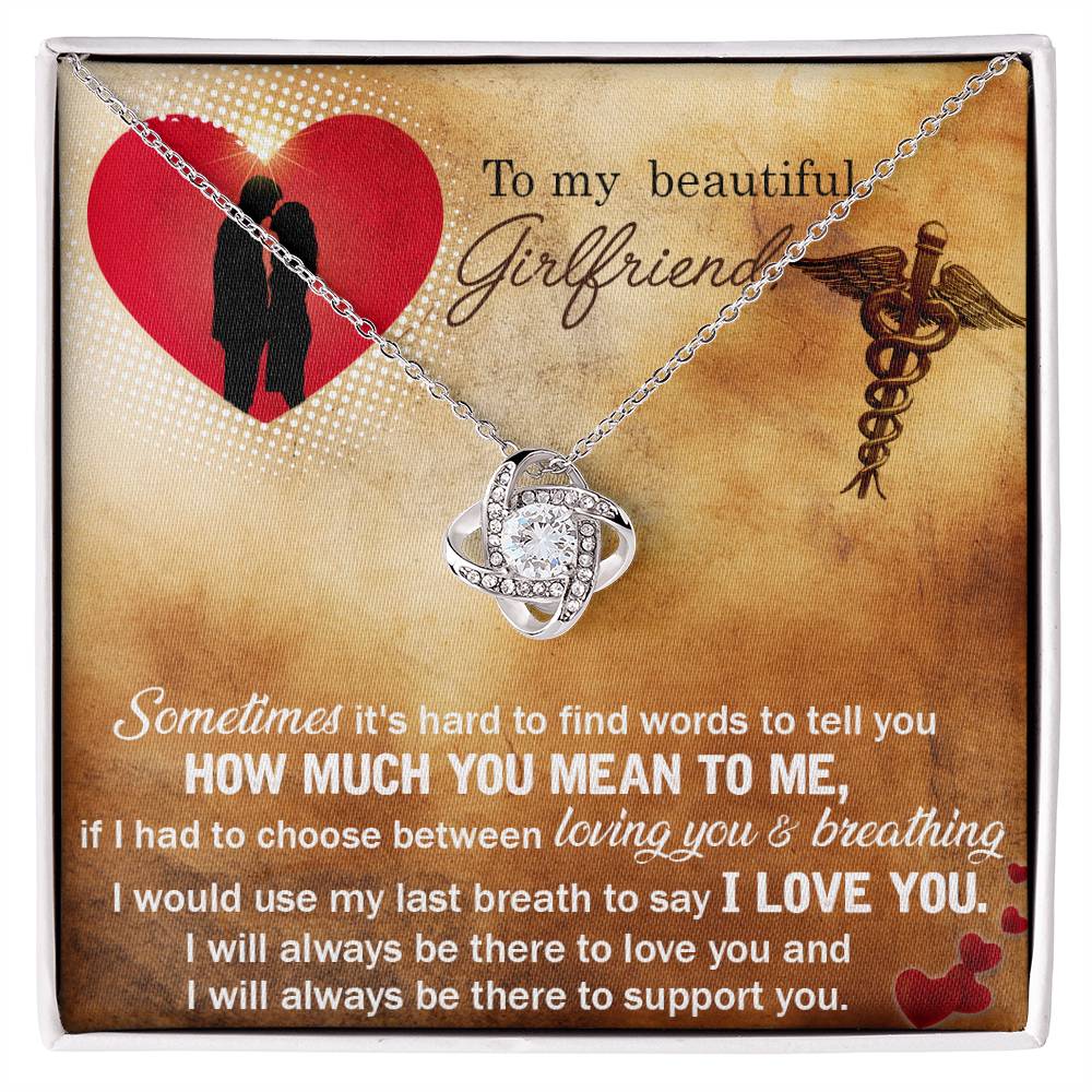 Nurse Girlfriend Knot Necklace-[Heartfelt Family Gift]