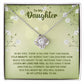 Daughter - Nothing Could Lessen my Love For You Knot Necklace-[Heartfelt Family Gift]