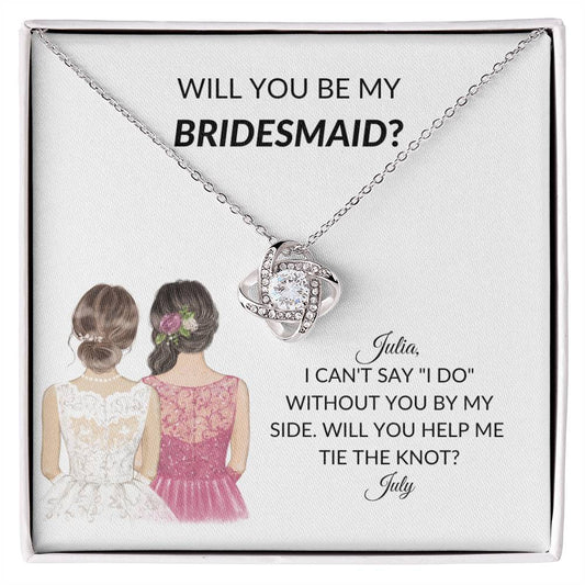 Personalized Bridesmaid Proposal Card Necklace Gift-[Heartfelt Family Gift]