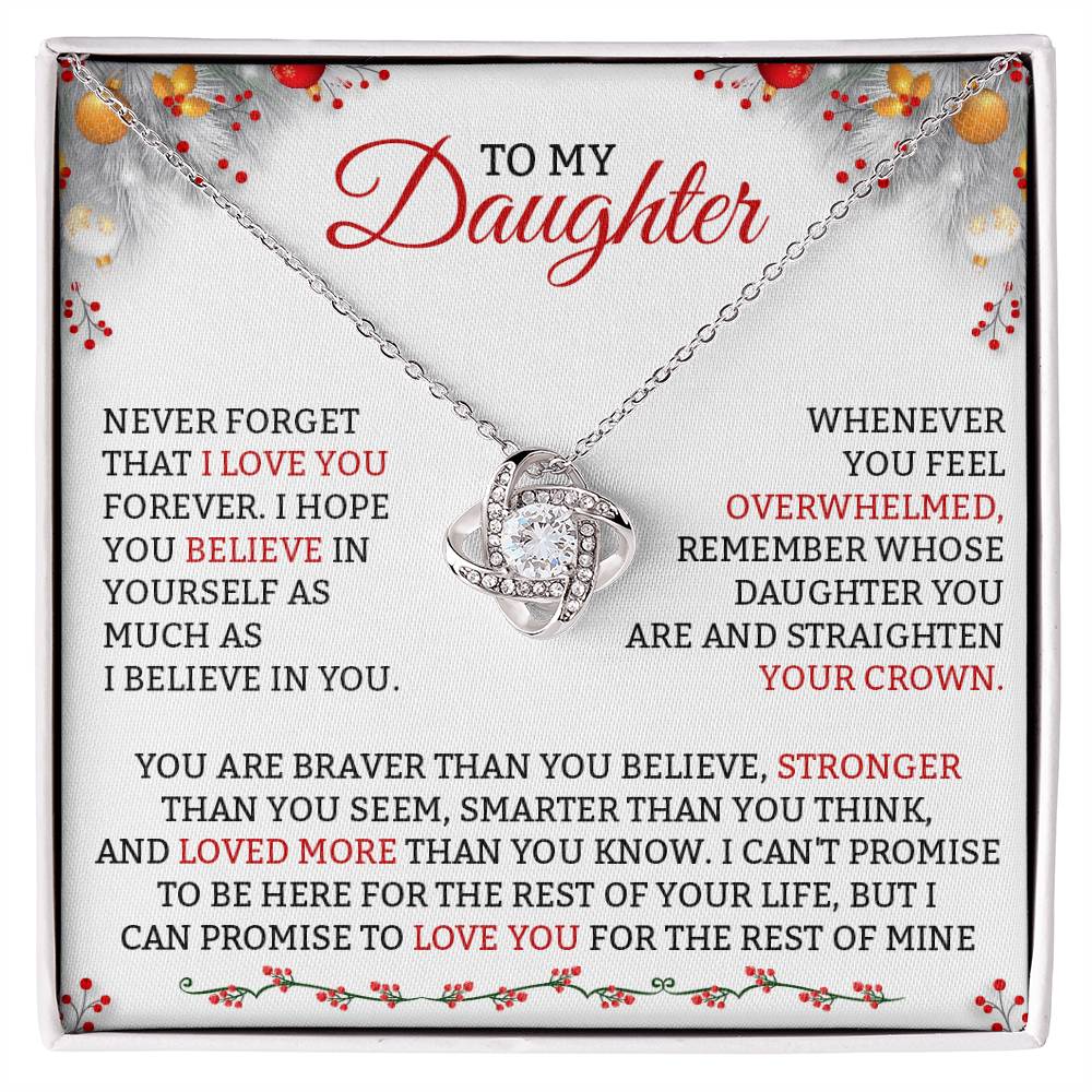 Best Daughter Jewelry To My Daughter DadMom Gift Necklace-[Heartfelt Family Gift]