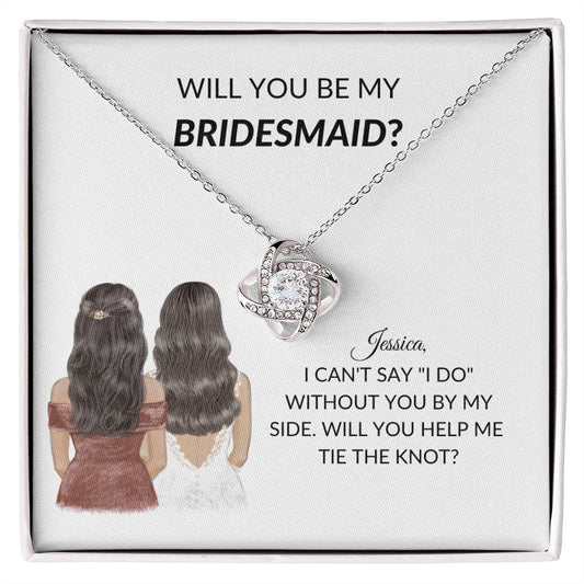 Personalized Bridesmaid Proposal Necklace Gift-[Heartfelt Family Gift]