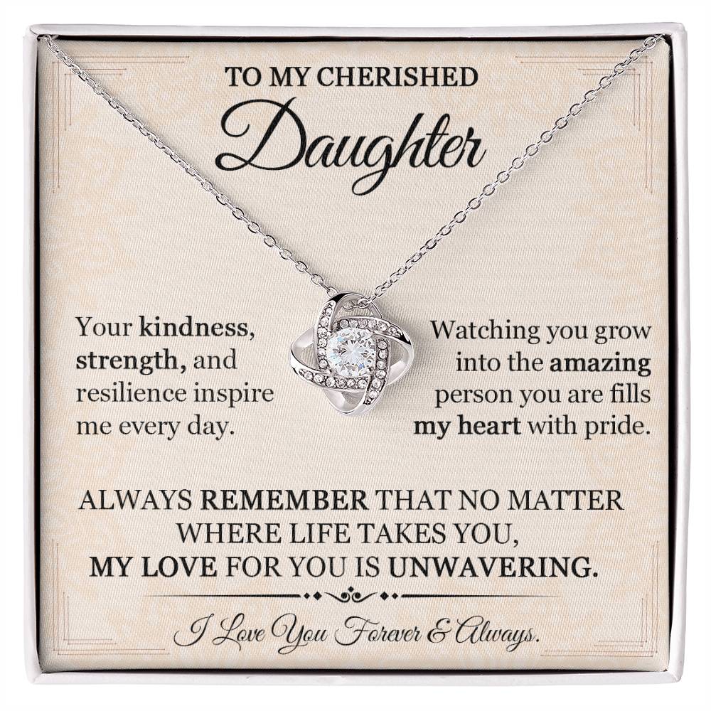 A Daughters Love Dads Jewelry Gift of a Lifetime - Daughter Necklace-[Heartfelt Family Gift]