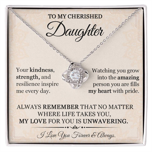 A Daughters Love Dads Jewelry Gift of a Lifetime - Daughter Necklace-[Heartfelt Family Gift]