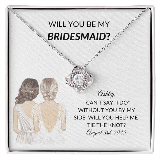 Personalized Bridesmaid Proposal Necklace Gift-[Heartfelt Family Gift]