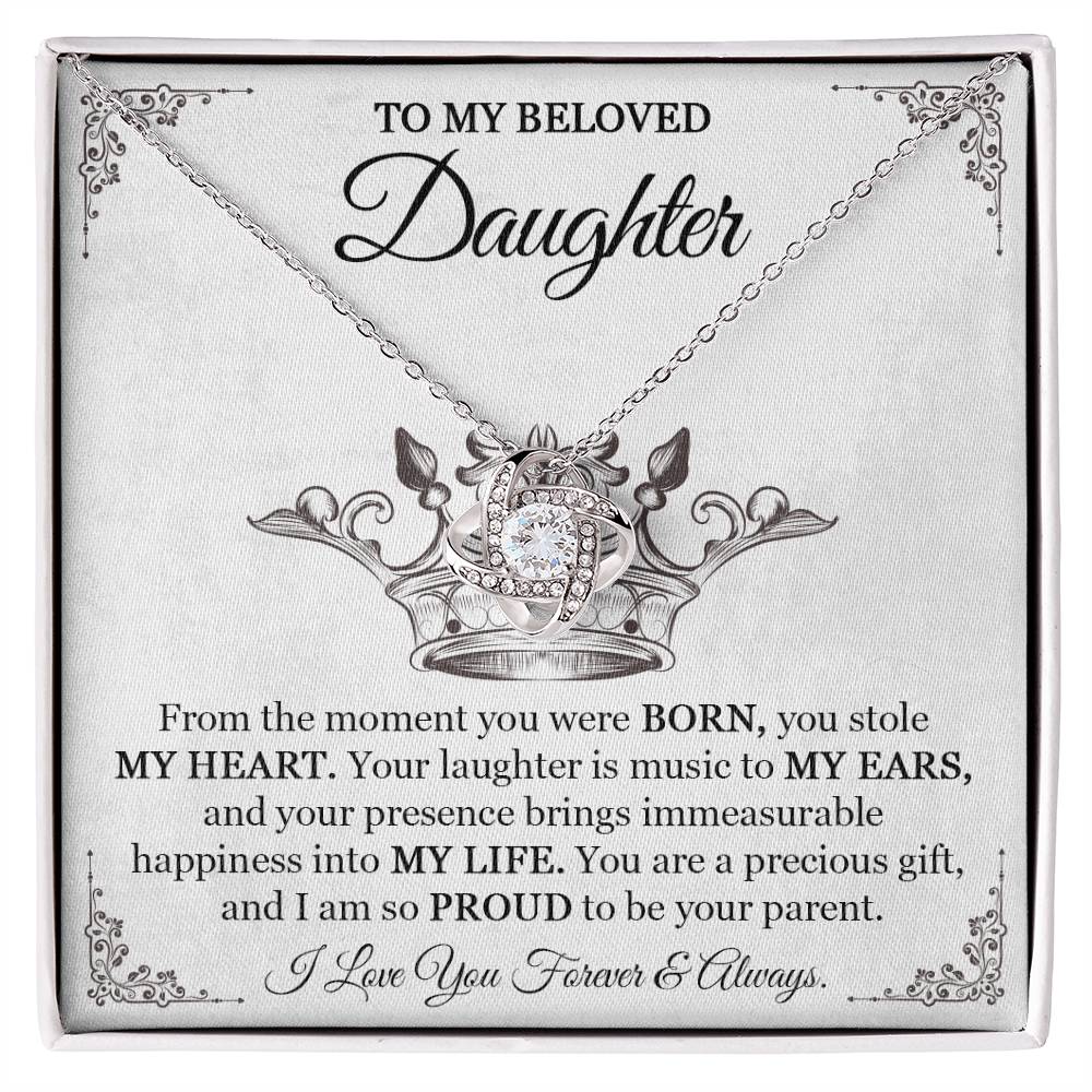 Daughter Necklace Xmas Birthday Gift for Her - Personalized Engraved Pendant-[Heartfelt Family Gift]