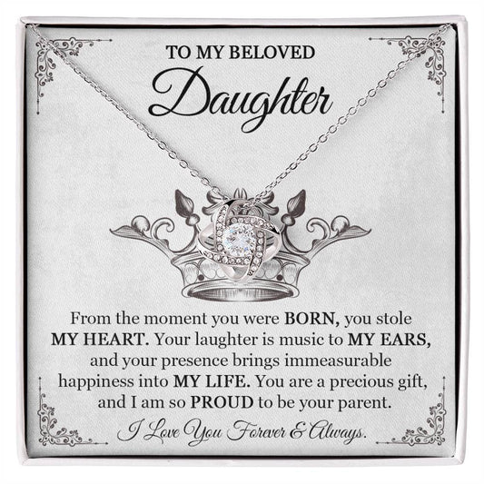 Daughter Necklace Xmas Birthday Gift for Her - Personalized Engraved Pendant-[Heartfelt Family Gift]