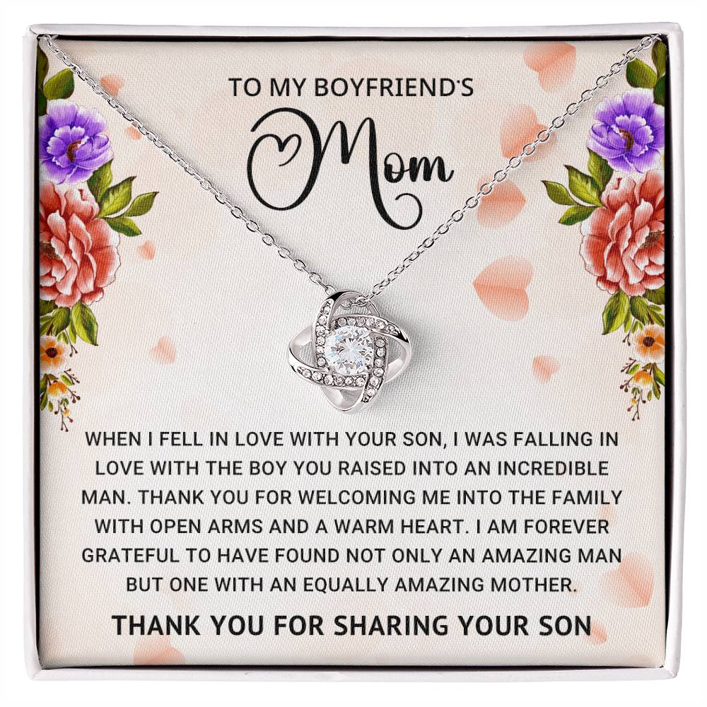 Boyfriend's Mom Love Knot Necklace Gift
