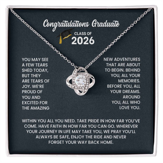Class of 2026 Necklace - Love Knot
