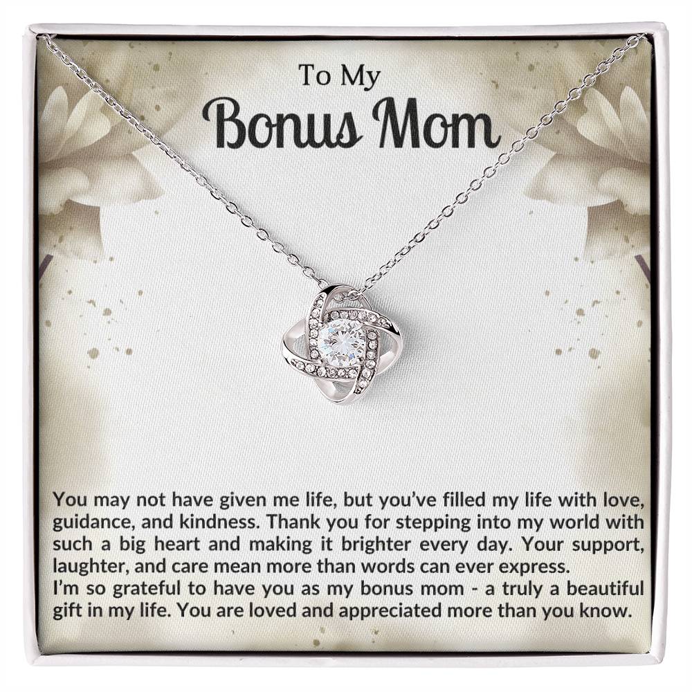 Bonus Mom Knot Necklace Gift