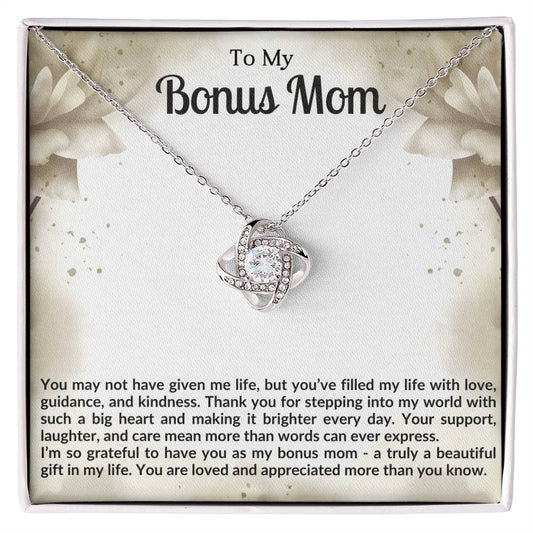 Bonus Mom Knot Necklace Gift
