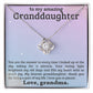 To My Granddaughter Necklace - Xmas Birthday Gift for Granddaughter-[Heartfelt Family Gift]