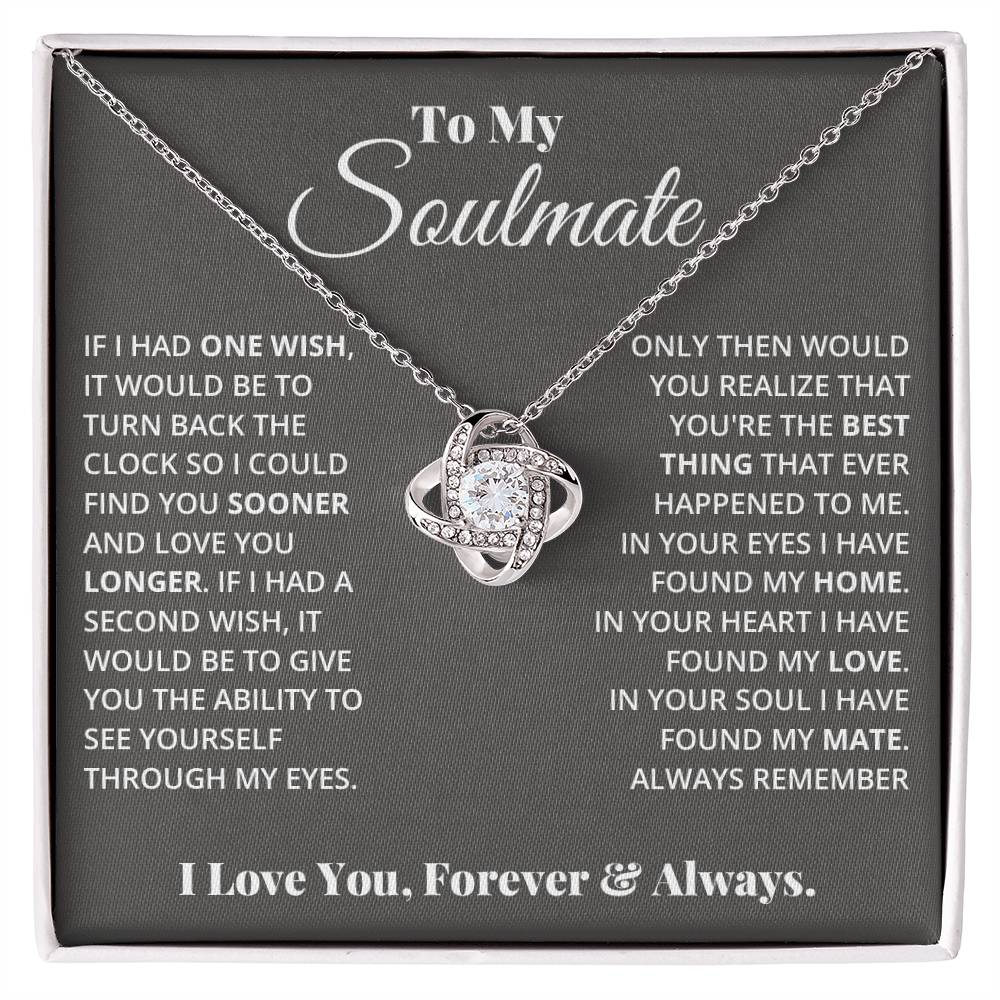 Soulmate Love Knot Necklace-[Heartfelt Family Gift]