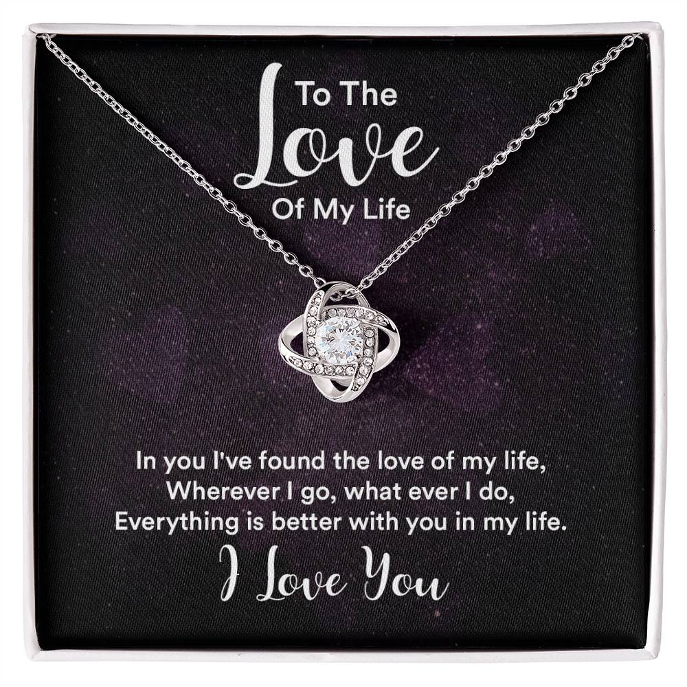 Love of My Life Knot Necklace-[Heartfelt Family Gift]