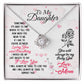 To Daughter Last Breathe Knot Necklace-[Heartfelt Family Gift]