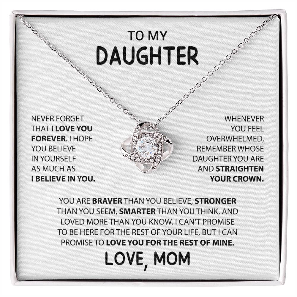 Daughter Love Knot Necklace