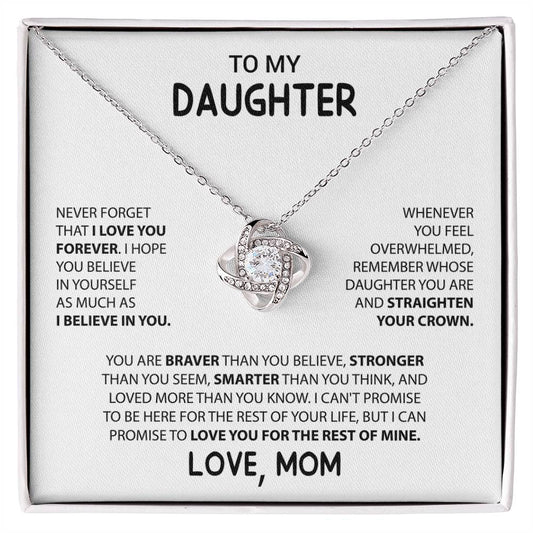 Daughter Love Knot Necklace