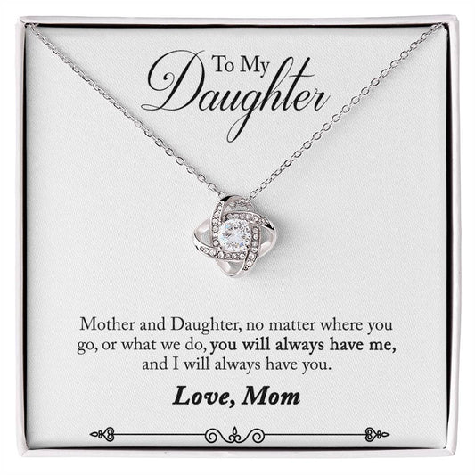 Mother and Daughter Knot Necklace-[Heartfelt Family Gift]