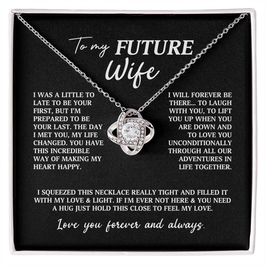 Future Wife Fiancee Love Knot Necklace
