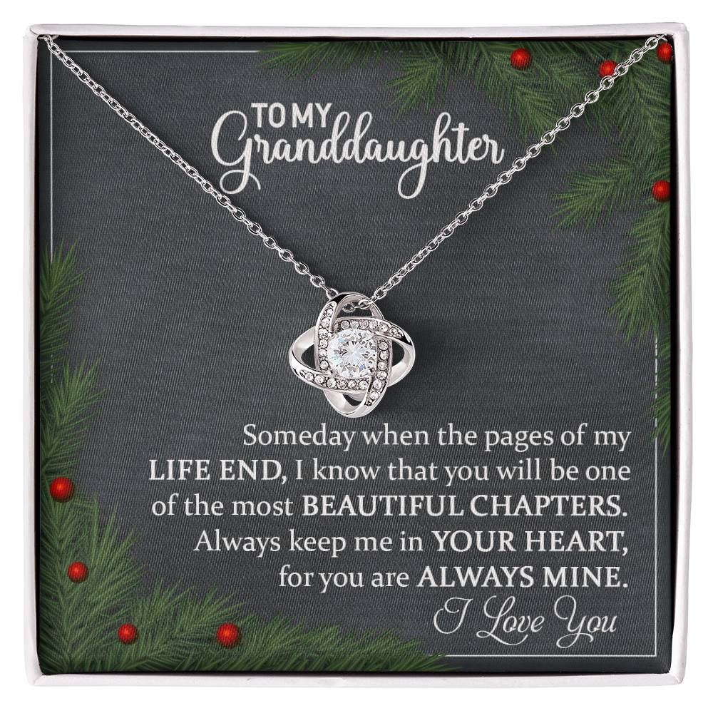 Granddaughter Necklace - Meaningful Christmas Gift for Granddaughter-[Heartfelt Family Gift]