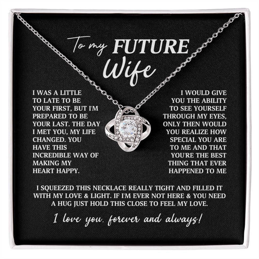 Future Wife Fiancee Love Knot Necklace