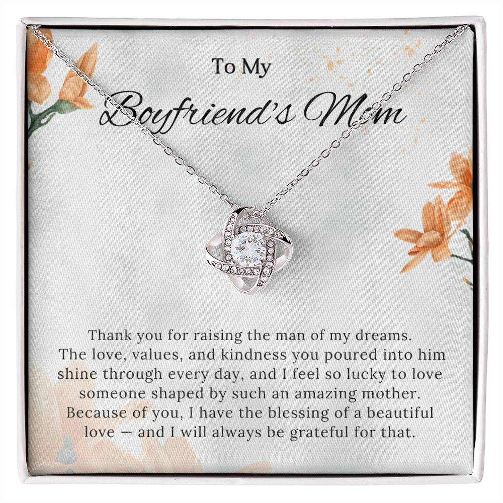 Boyfriends Mom Knot Necklace Gift