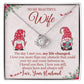 Love Knot Necklace for Wife  Christmas Jewelry Gift  Personalized and Monogrammed Option Available-[Heartfelt Family Gift]