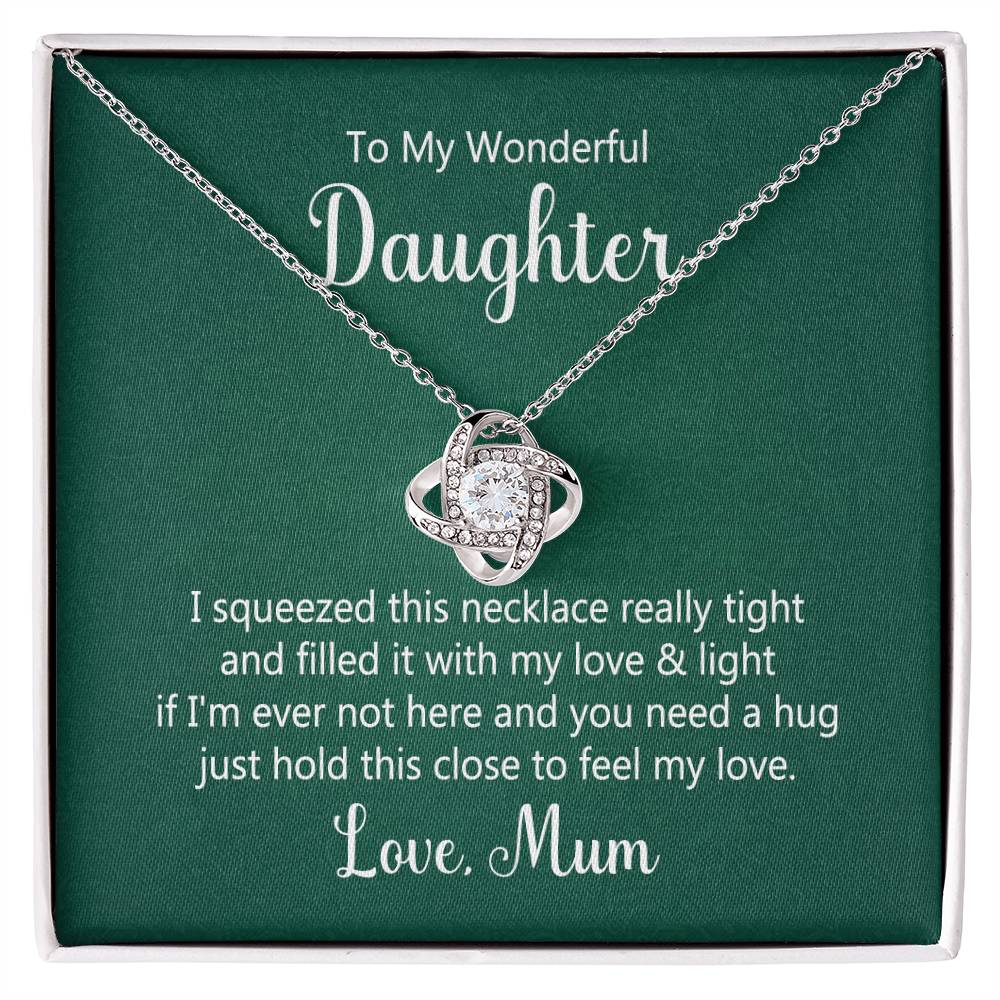 Daughter Knot Necklace - Perfect Gift for Your Wonderful Daughter-[Heartfelt Family Gift]