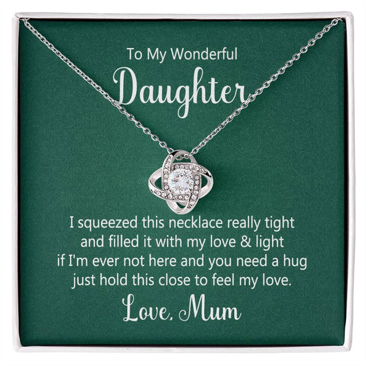 Daughter Knot Necklace - Perfect Gift for Your Wonderful Daughter-[Heartfelt Family Gift]