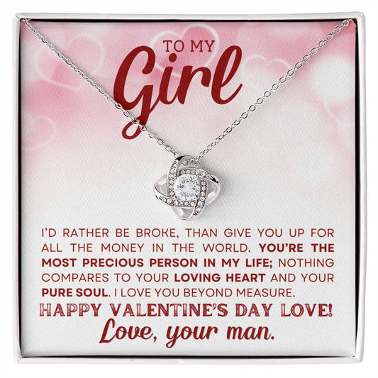 Valentines Gift For Her - To My Girlfriend Necklace  Personalized Necklace for Girlfriend-[Heartfelt Family Gift]