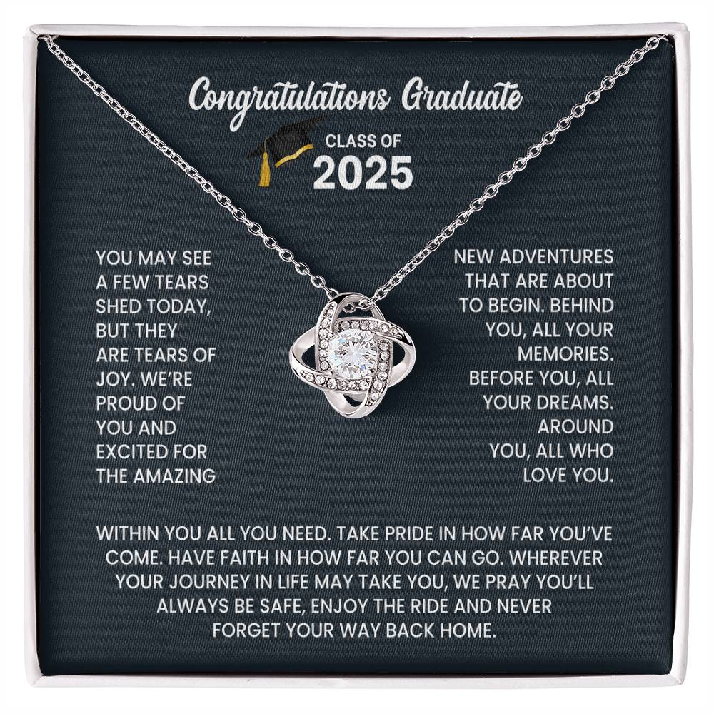 Class of 2026 Graduation Necklace Gift - Love Knot