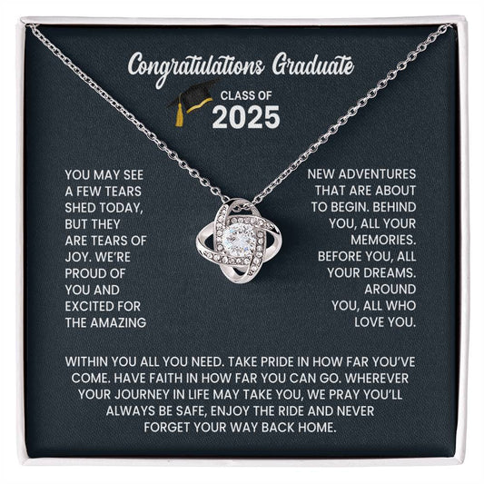 Class of 2026 Graduation Necklace Gift - Love Knot