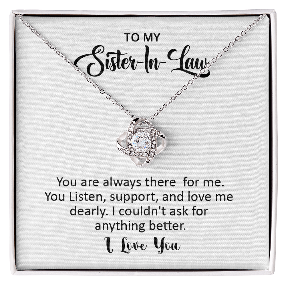 To My Sister in Law Knot Necklace