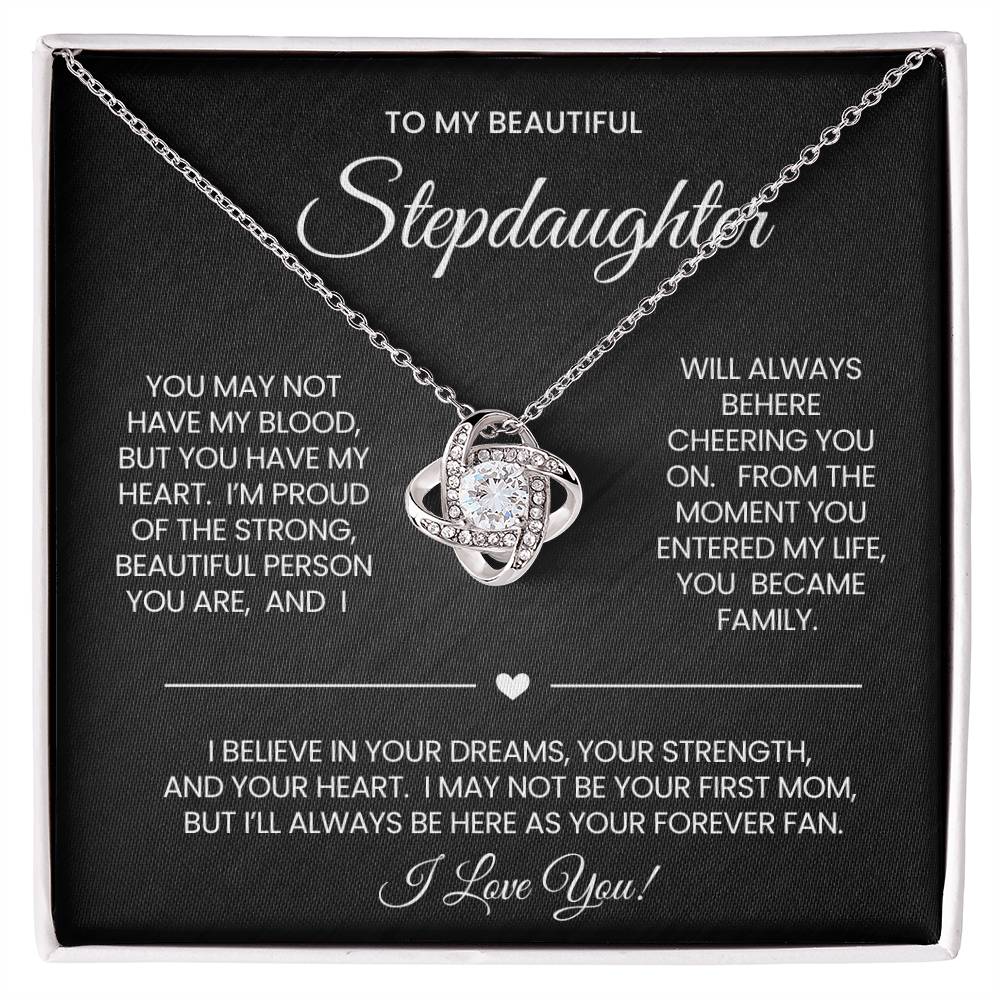 Stepdaughter Love Knot Necklace Gift