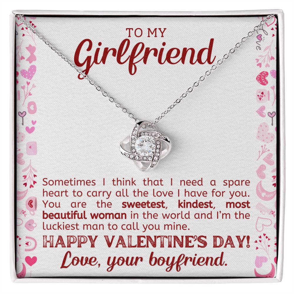 Valentines Day Necklace Gift for Girlfriend - To My Girlfriend Necklace-[Heartfelt Family Gift]