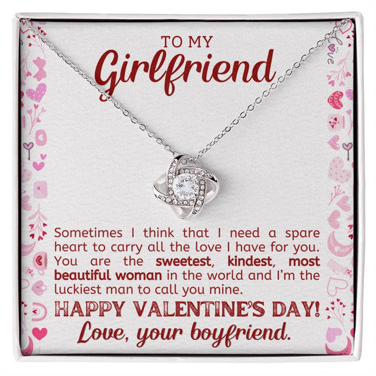 Valentines Day Necklace Gift for Girlfriend - To My Girlfriend Necklace-[Heartfelt Family Gift]