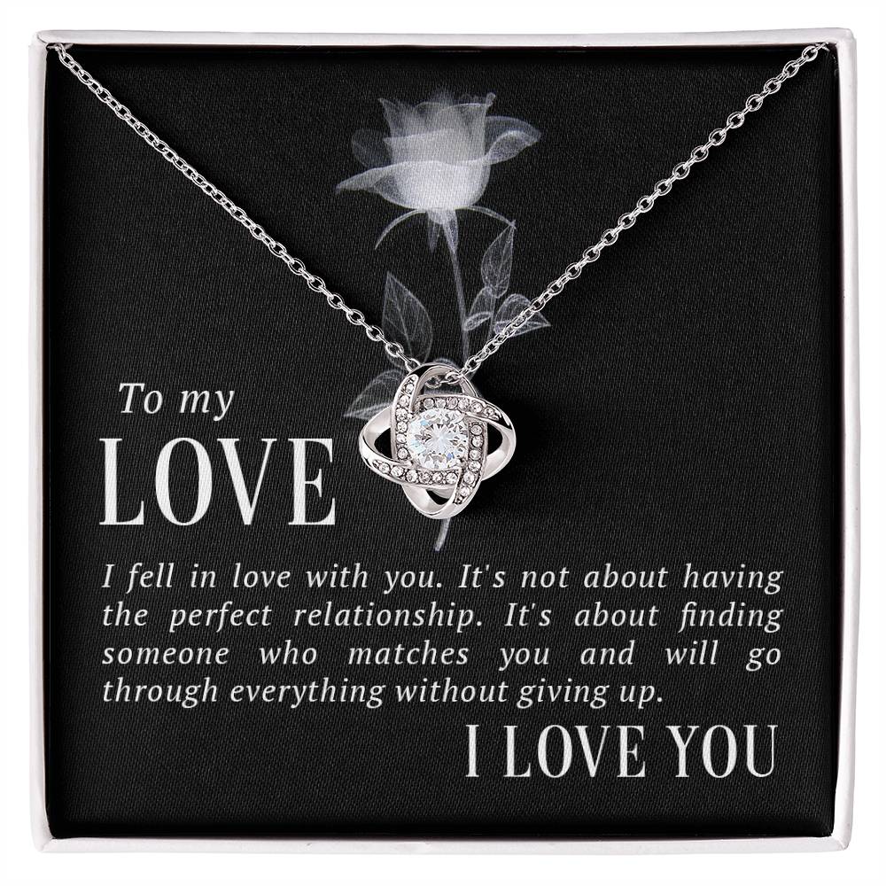 To My Love Knot Necklace-[Heartfelt Family Gift]