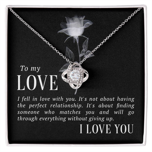 To My Love Knot Necklace-[Heartfelt Family Gift]