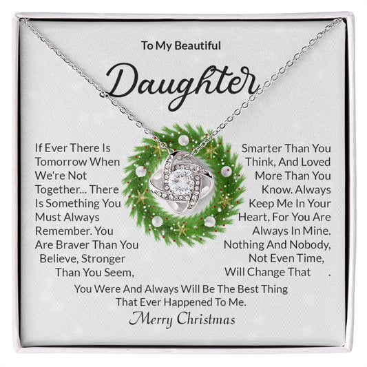 Daughter Christmas Knot Necklace-[Heartfelt Family Gift]