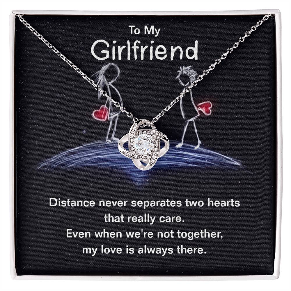Girlfriend Distance Knot Necklace-[Heartfelt Family Gift]