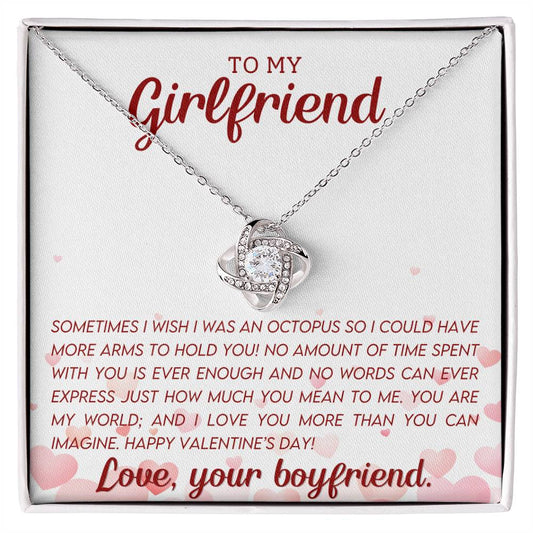 Valentines Gift for Girlfriend To My Girlfriend Necklace - Show Her Your Love-[Heartfelt Family Gift]