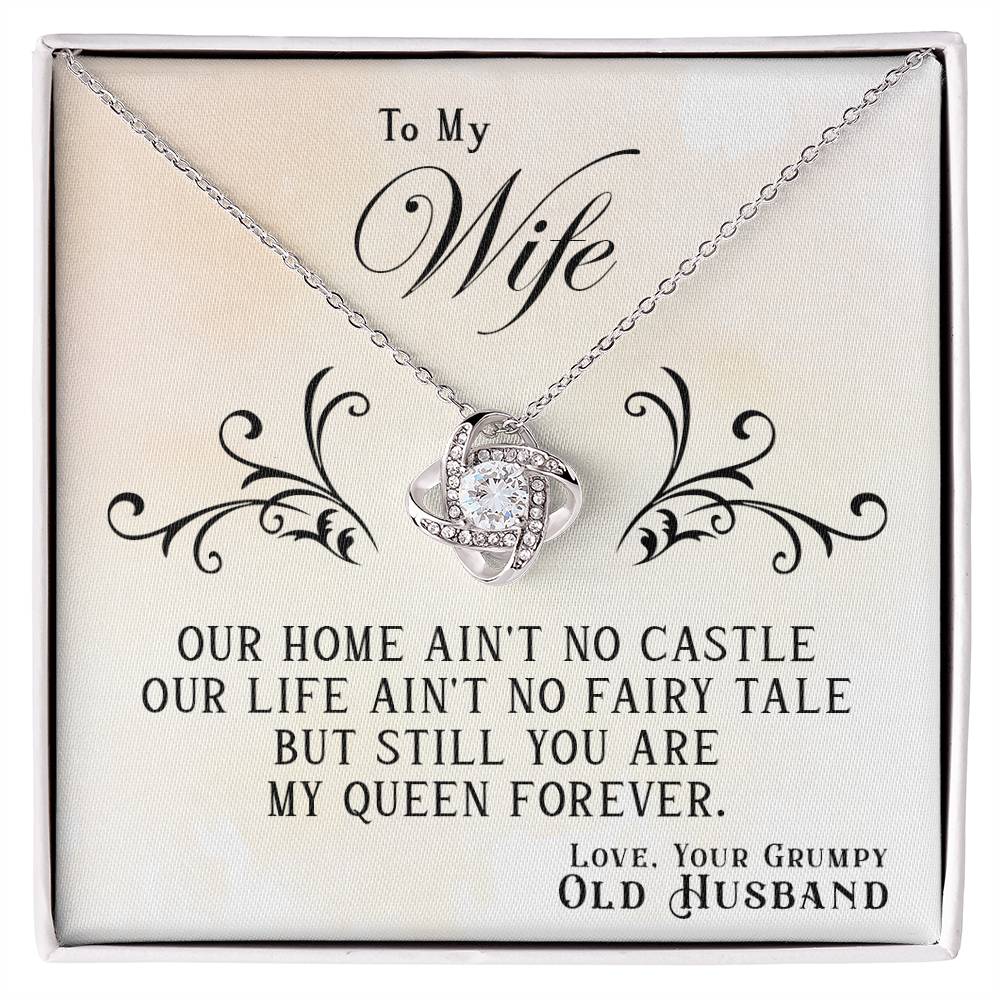 My Queen Forever Love Knot Necklace-[Heartfelt Family Gift]