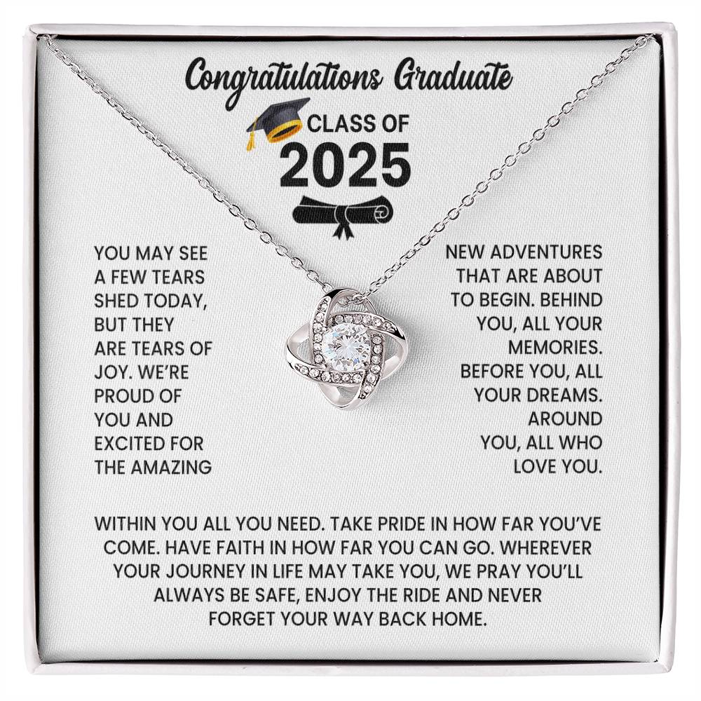 Class of 2026 Graduation Necklace Gift - Love Knot