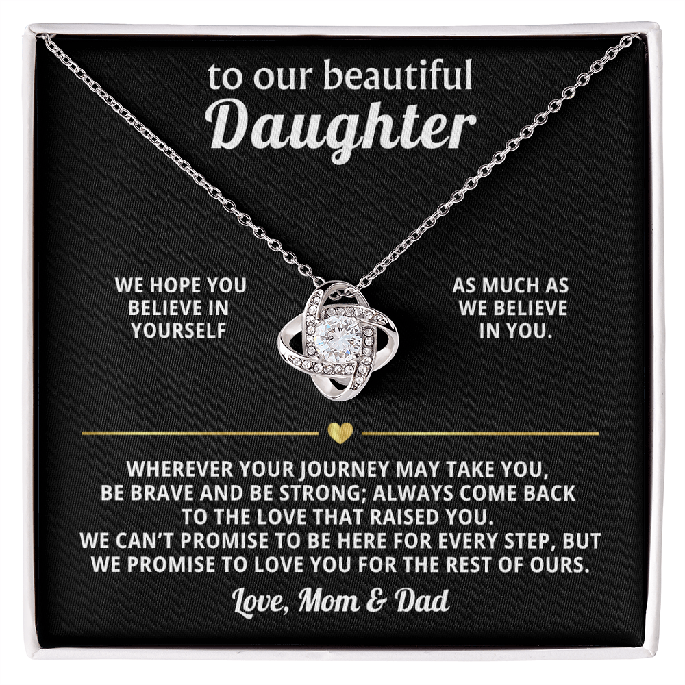 Heart Necklace Gift from Mom Dad