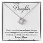 Mum to Daughter Knot Necklace-[Heartfelt Family Gift]
