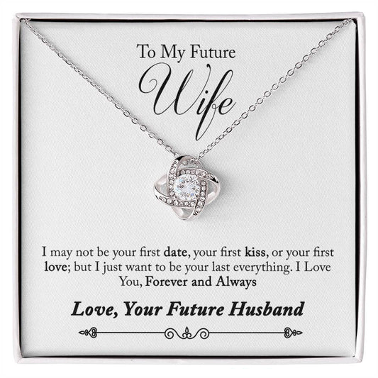 Husband to Future Wife Fiancee Knot Necklace-[Heartfelt Family Gift]