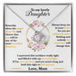 Daughter When The Pages of My Life End Love Knot Necklace-[Heartfelt Family Gift]