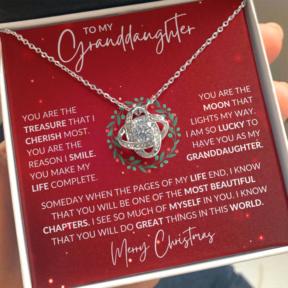 Granddaughter Christmas Necklace Gift-[Heartfelt Family Gift]