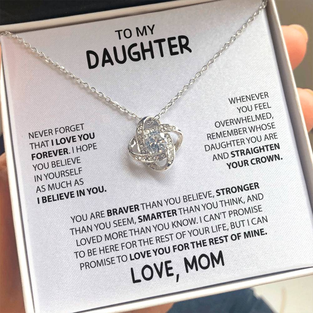 Daughter Love Knot Necklace