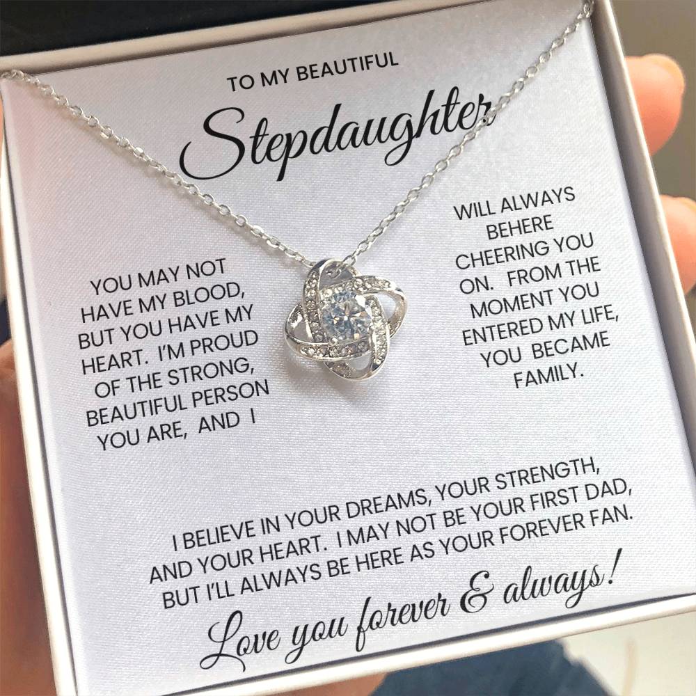 Stepdaughter Love Knot Necklace Gift